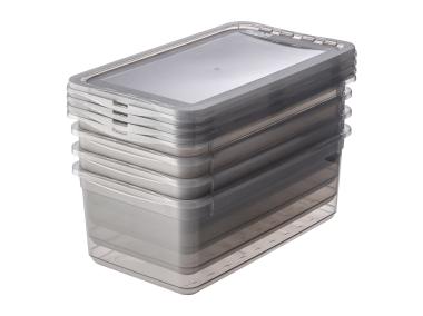 Zdjęcie: Zestaw pojemników clearbox Bea 4x5,5 L crystal grey KEEEPER