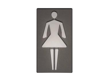 Zdjęcie: Oznaczenie Inv WC grafit dziewczynka DOMINO