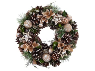 Zdjęcie: Wianek zimowy ze złotymi dodatkami ALTOMDESIGN