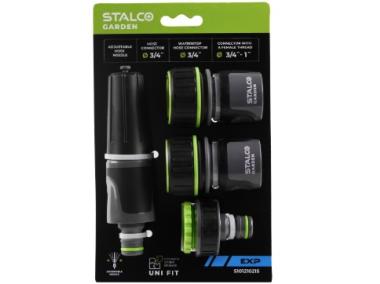 Zdjęcie: Zestaw 4-elementowy z dyszą zraszającą 3/4" EXP STALCO GARDEN