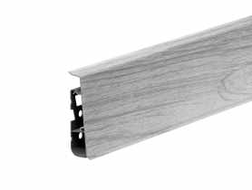 Listwa przypodłogowa PVC Hi Line Prestige 2,2x7,5 cm 2,50 m Dąb Szary Jasny Mat CEZAR
