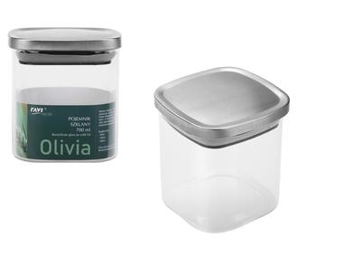 Zdjęcie: Pojemnik szklany Olivia 700 ml DECOR