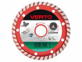 Tarcza diamentowa 125 x 22.2 mm, turbo VERTO