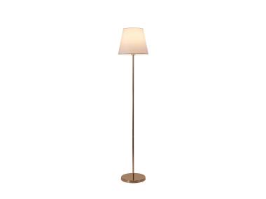 Zdjęcie: Lampa podłogowa Artemis złota podstawa, biały abażur ADRILUX