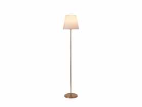 Lampa podłogowa Artemis złota podstawa, biały abażur ADRILUX