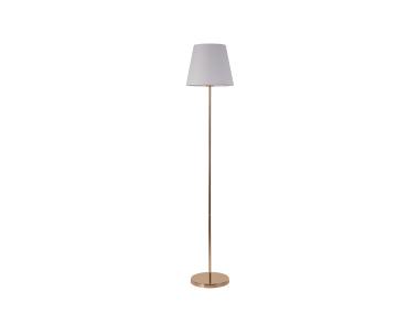 Zdjęcie: Lampa podłogowa Artemis złota podstawa, biały abażur ADRILUX