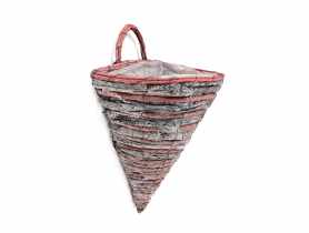 Koszyk kwietnik zawieszany na ścianę 25,5x17x31,5/37,5 cm TIN TOURS