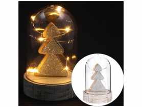 Dekoracja 10 LED z choinką 14,5 x 9,3 cm kolor światła ciepły biały JUMI