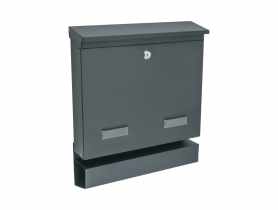 Skrzynka na listy Largos C4 z tubą grafit METRO