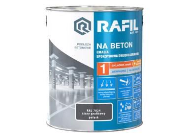 Zdjęcie: Emalia epoksydowa beton szary RAL7024 2,1L RAFIL