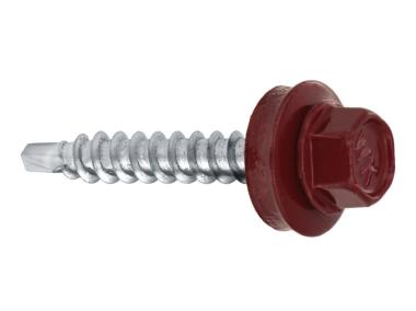 Zdjęcie: Wkręty do blachy farmery 4,8x25 mm  czerwone WKRĘT-MET