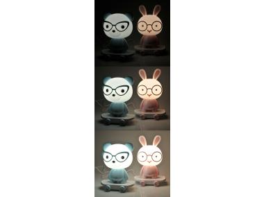 Zdjęcie: Lampa Królik Mini na deskorolce LED 2,5 W róż POLUX