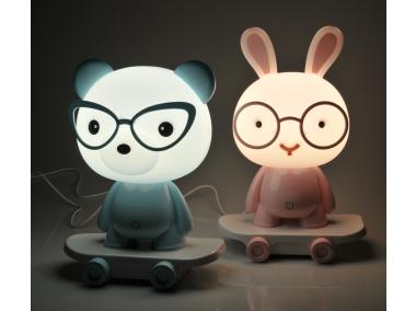 Zdjęcie: Lampa Królik Mini na deskorolce LED 2,5 W róż POLUX