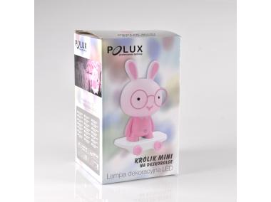Zdjęcie: Lampa Królik Mini na deskorolce LED 2,5 W róż POLUX