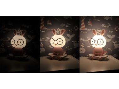 Zdjęcie: Lampa Królik Mini na deskorolce LED 2,5 W róż POLUX
