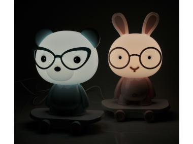 Zdjęcie: Lampa Królik Mini na deskorolce LED 2,5 W róż POLUX