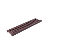 Odwodnienie liniowe krata brąz PVC B 125, 500x126x20 mm ZMM MAXPOL