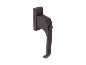 Klamka okienna Jupiter z przyciskiem brąz METRO