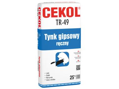 Zdjęcie: Tynk gipsowy TR-49 ręczny CEKOL