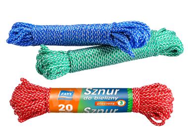 Zdjęcie: Sznur do bielizny pleciony 3 mm - 20 m RAVI