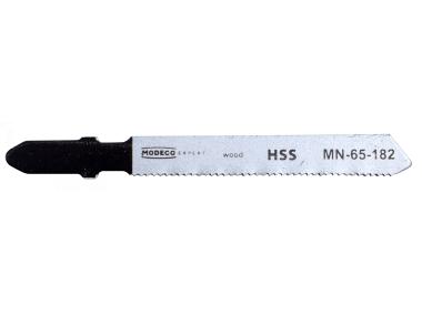 Zdjęcie: Brzeszczoty do wyrzynarek uchwyt T 76 mm metal 1,2 mm cięcie krzywolinijne HSS 3 szt. MODECO EXPERT