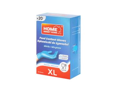 Zdjęcie: Rękawice nitrylowe Food Contact 20 sztuk, rozmiar XL HOME SWEET HOME