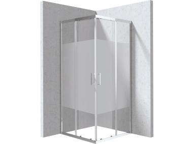 Zdjęcie: Kabina prysznicowa Funkia Evo kwadratowa 80x80 cm - wzór pas DEANTE