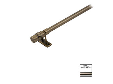Zdjęcie: Karnisz mini Zeus fi 10 mm - 60 cm walec nikiel KARWEL