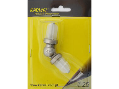 Zdjęcie: Łącznik krzyżowy Zeus fi 25 mm nikiel KARWEL