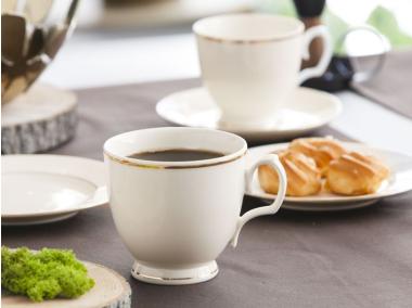 Zdjęcie: Filiżanka Mariapaula ecru Złota Linia Cappuccino 350 ml ALTOMDESIGN