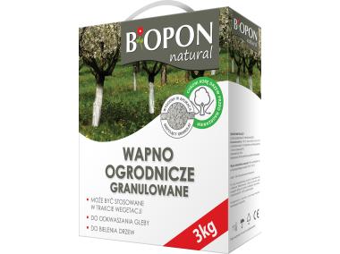 Zdjęcie: Wapno ogrodnicze granulowane 3 kg BOPON
