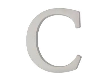 Zdjęcie: Litera aluminiowa "C" 105 mm srebrna METRO