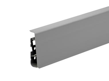 Zdjęcie: Listwa przypodłogowa PVC Hi Line Prestige 2,2x7,5 cm 2,50 m Szary Mat CEZAR