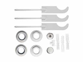 Komplet korków grzejnikowych 1" x 1/2" z 3-ma wieszakami FERRO