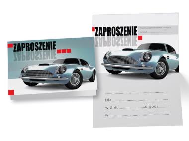 Zdjęcie: Zaproszenie ZZ-046 Samochód KUKARTKA
