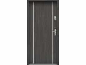 Drzwi wejściowe do mieszkań Bastion A-34 Wenge deska 80 cm (NW) lewe ODP KR CENTER
