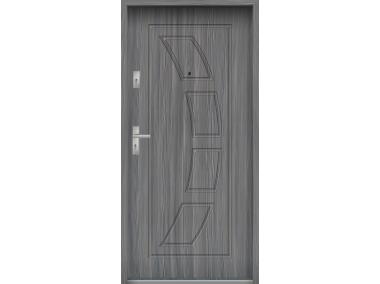 Zdjęcie: Drzwi wejściowe do mieszkań Bastion T-17 Mokka 90 cm prawe ODR KR CENTER