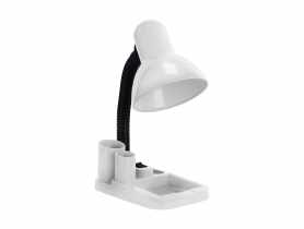 Lampka biurkowa Idol E27 kolor biały max 15 W STRUHM