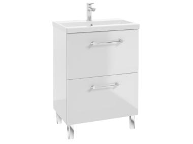 Zdjęcie: Szafka z umywalką Lido 50 cm biały połysk DEFRA