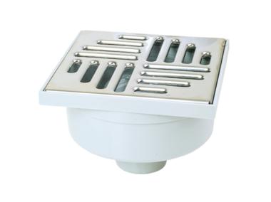 Zdjęcie: Wpust  z metalową kratką z prostym odpływem fi 50, 150x150x124 mm ZMM MAXPOL