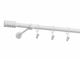Karnisz pojedynczy 19 mm Porto 160 cm biały GARDINIA