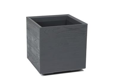Zdjęcie: Kwietnik Karo 400x400x400 mm deska recycled, antracyt LAMELA