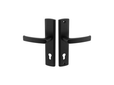 Zdjęcie: Klamka zewnętrzna Zeus 90 WKL czarny mat DOMINO