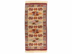 Dywan Kilim 60x120 cm bordo liście MULTI-DECOR