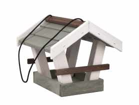 Karmnik dla ptaków szary drewniany TIN TOURS