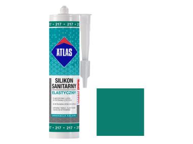 Silikon sanitarny elastyczny 217 szmaragdowy 280 ml ATLAS