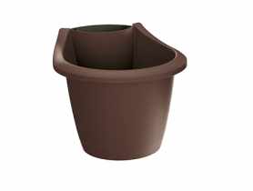 Doniczka Respana Belt brąz 217x178x220 mm PROSPERPLAST