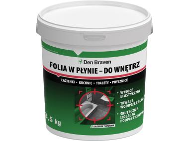 Zdjęcie: Folia w płynie do wewnątrz Sanitary Foil 3,5 kg zielona DEN BRAVEN