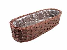 Balkonówka doniczka wiklinowa skrzynka balkonowa 62x23x16 cm TIN TOURS