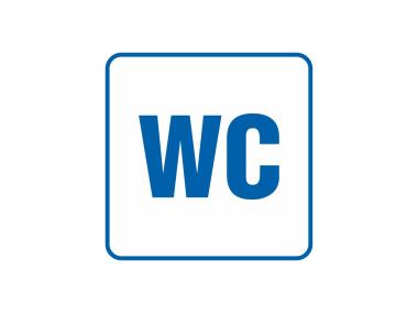 Zdjęcie: Oznaczenie "WC" 14,8x14,8 cm METRO